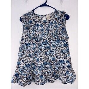 SOLE by‎ Mare Sole Amore LINEN BLOUSE IN Floral print - Small Art To Wear